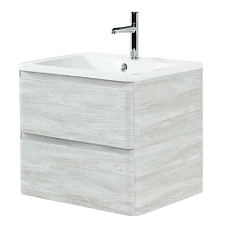 Фото Тумба под раковину BelBagno Albano 60 подвесная, rovere vintage bianco