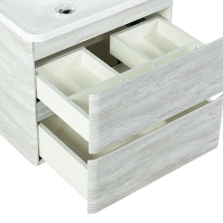 Фото Тумба под раковину BelBagno Albano 60 подвесная, rovere vintage bianco