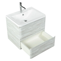 Фото Тумба под раковину BelBagno Albano 60 подвесная, rovere vintage bianco