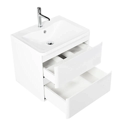 Фото Тумба под раковину BelBagno Albano 60 подвесная, bianco lucido
