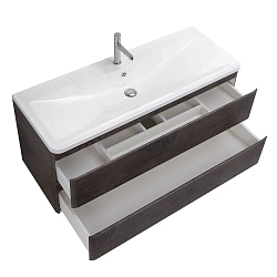 Фото Тумба под раковину BelBagno Albano 120 подвесная, rovere nature grigio