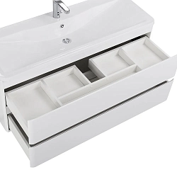 Фото Тумба под раковину BelBagno Albano 120 подвесная, bianco lucido