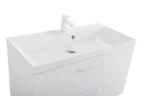 Фото Тумба под раковину BelBagno Aurora 80 подвесная, bianco lucido