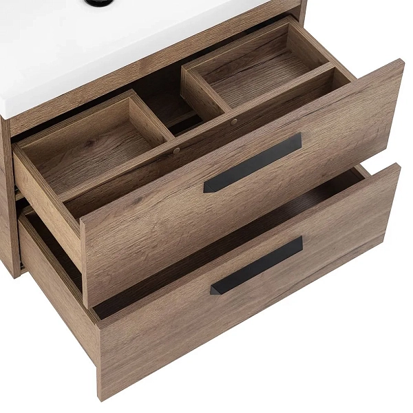 Тумба под раковину BelBagno Aurora 60 подвесная, rovere tabacco , изображение 6