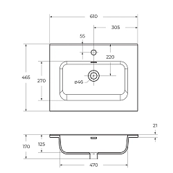 Фото Мебельная раковина BelBagno BB600ETL 60 см