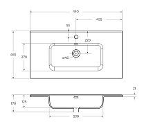 Мебельная раковина BelBagno BB900ETL 90 см , изображение 3
