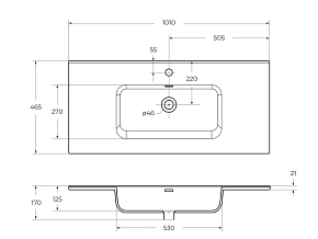 Фото Мебельная раковина BelBagno BB1000ETL 90 см