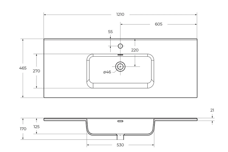 Мебельная раковина BelBagno BB1200ETL 120 см , изображение 3