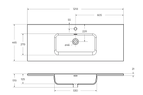 Фото Мебельная раковина BelBagno BB1200ETL 120 см