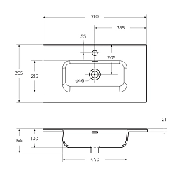 Фото Мебельная раковина BelBagno BB700/390ETL 70 см