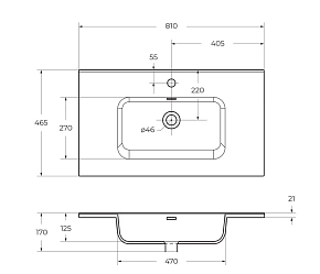 Фото Мебельная раковина BelBagno BB800ETL 80 см