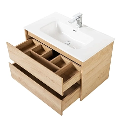 Фото Тумба под раковину BelBagno Kraft 100 подвесная, rovere nebrasca nature