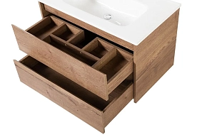 Фото Тумба под раковину BelBagno Kraft 90 подвесная, rovere tabacco