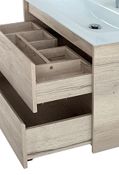 Фото Тумба под раковину BelBagno Kraft 100 подвесная, rovere galifax bianco