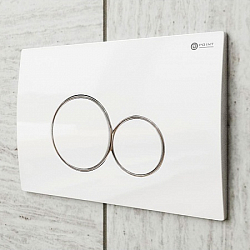 Фото Кнопка смыва Point Виктория PN44061WC белый/хром