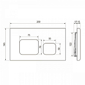Кнопка смыва Point Афина PN44041BB бронза , изображение 4