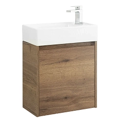 Фото Тумба под раковину BelBagno Kraft Mini 50 L подвесная, rovere tabacco