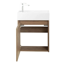 Фото Тумба под раковину BelBagno Kraft Mini 50 L подвесная, rovere tabacco