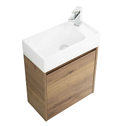 Фото Тумба под раковину BelBagno Kraft Mini 50 R подвесная, rovere tabacco