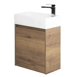 Фото Тумба под раковину BelBagno Kraft Mini 50 R подвесная, rovere tabacco