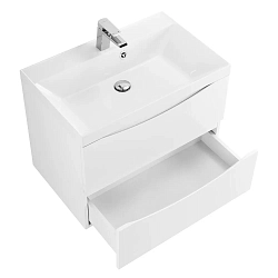 Фото Тумба под раковину BelBagno Marino 60 подвесная, bianco lucido