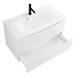 Фото Тумба под раковину BelBagno Marino 100 подвесная, bianco opaco