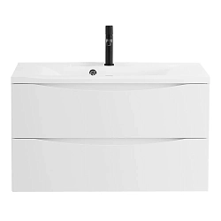 Фото Тумба под раковину BelBagno Marino 110 подвесная, bianco lucido