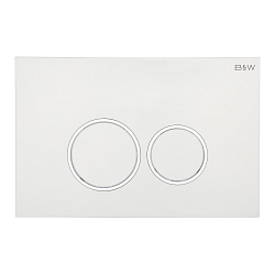Фото Кнопка смыва Black&White Universe WPI-09511 glossy ivory