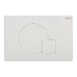 Фото Кнопка смыва Black&White Universe WPI-09521 glossy ivory