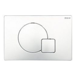 Фото Кнопка смыва Black&White Universe WPI-09523 bright chrome