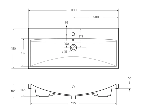 Фото Мебельная раковина BelBagno BB-0324-100-LVB 100 см