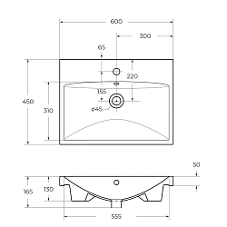 Фото Мебельная раковина BelBagno BB-0320-60-LVB 60 см