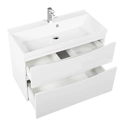 Фото Тумба под раковину BelBagno Marino-H60 80 подвесная, bianco lucido