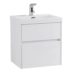 Фото Тумба под раковину BelBagno Pietra Mini h50 50 подвесная, bianco lucido