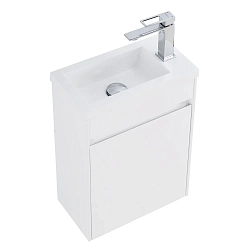 Фото Тумба под раковину BelBagno Pietra Mini 40 L подвесная, bianco lucido