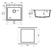 Мойка кухонная Point Арбель 51 PN3001GR графит , изображение 3