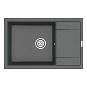 Изображение Мойка кухонная Point Велета 78 PN3002GR графит Мойка кухонная Point Велета 78 PN3002GR графит , изображение 1