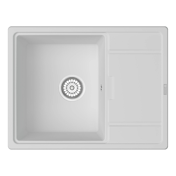 Мойка кухонная Point Стил 65 PN3009W белая , изображение 1