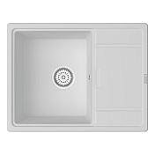 Изображение Мойка кухонная Point Стил 65 PN3009W белая Мойка кухонная Point Стил 65 PN3009W белая , изображение 1