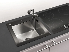 Фото Мойка кухонная Tolero Ceramic Glass TG-500 черная