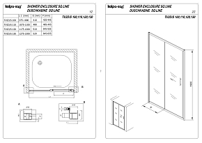 Фото Душевая дверь в нишу Kolpa San SQ Line TV2D/S 120 см white, transparent