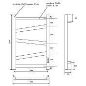 Изображение Полотенцесушитель электрический Point Феникс П5 PN15856 50x60 хром Полотенцесушитель электрический Point Феникс П5 PN15856 50x60 хром , изображение 3