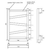 Изображение Полотенцесушитель электрический Point Феникс П5 PN15156E 50x60 хром Полотенцесушитель электрический Point Феникс П5 PN15156E 50x60 хром , изображение 5