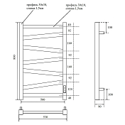 Полотенцесушитель электрический Point Феникс П7 PN15858B 50x80 черный , изображение 3