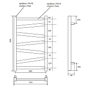 Полотенцесушитель электрический Point Феникс П7 PN15158E 50x80 хром , изображение 5