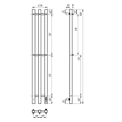 Полотенцесушитель электрический Point Гермес П3 12x120 белый , изображение 5