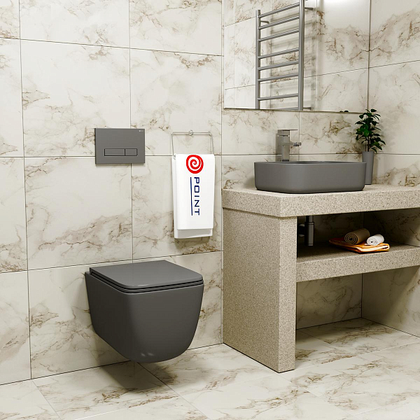 Унитаз подвесной Point Меркурий PN41831GM , изображение 7