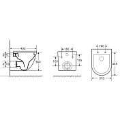 Унитаз подвесной Point Афина PN41041 , изображение 12