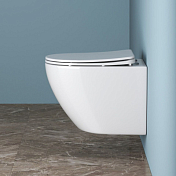 Изображение Унитаз подвесной BelBagno Uno безободковый Унитаз подвесной BelBagno Uno безободковый , изображение 9