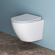 Изображение Унитаз подвесной BelBagno Uno безободковый Унитаз подвесной BelBagno Uno безободковый , изображение 11